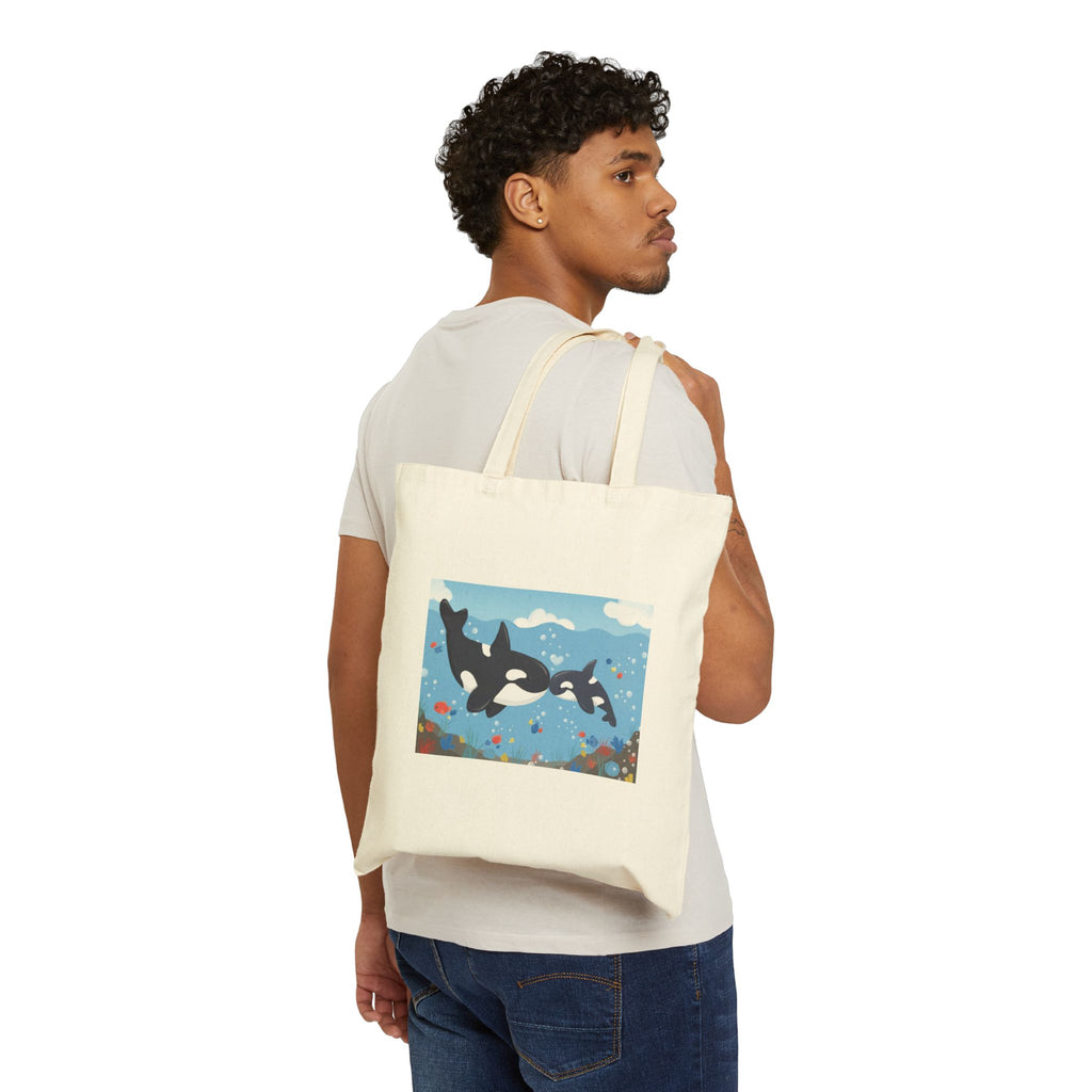 Orca Family Tote Bag