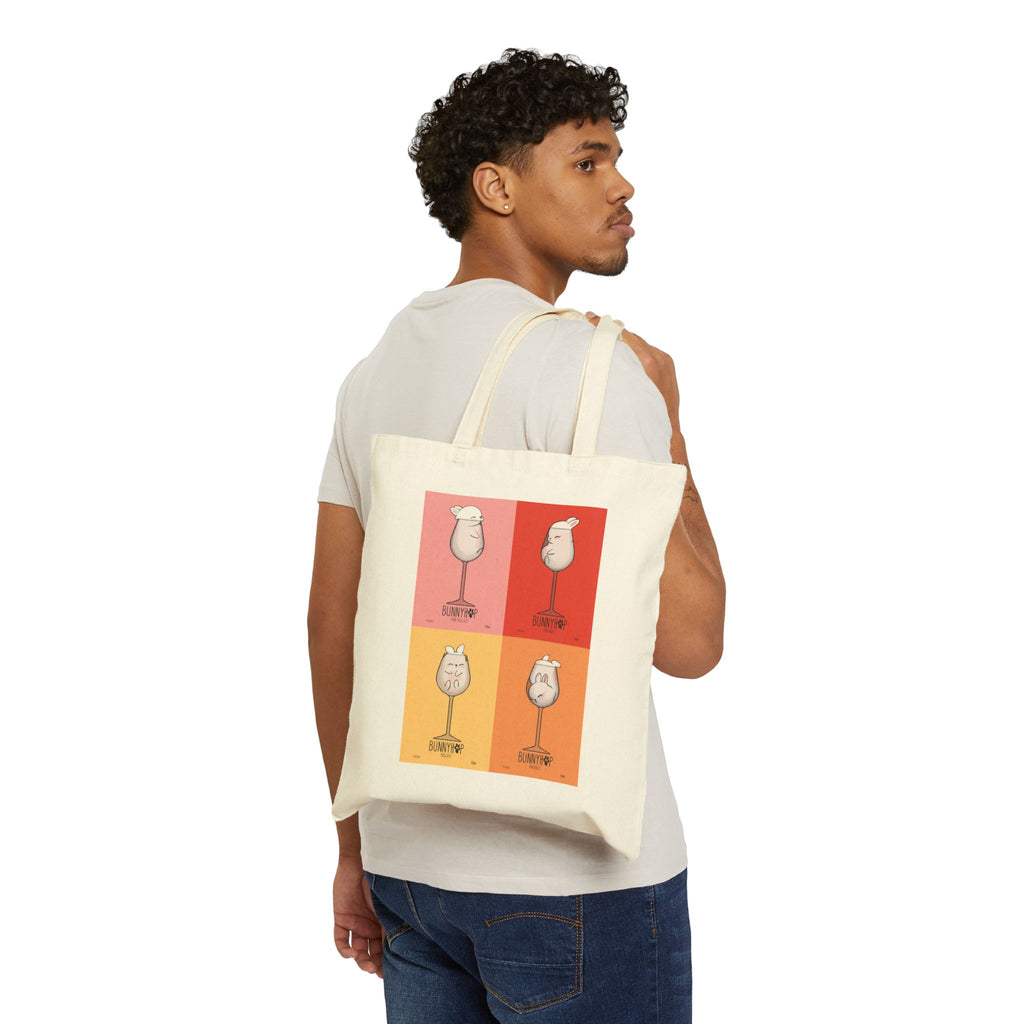 Bunny Wine Tote Bag