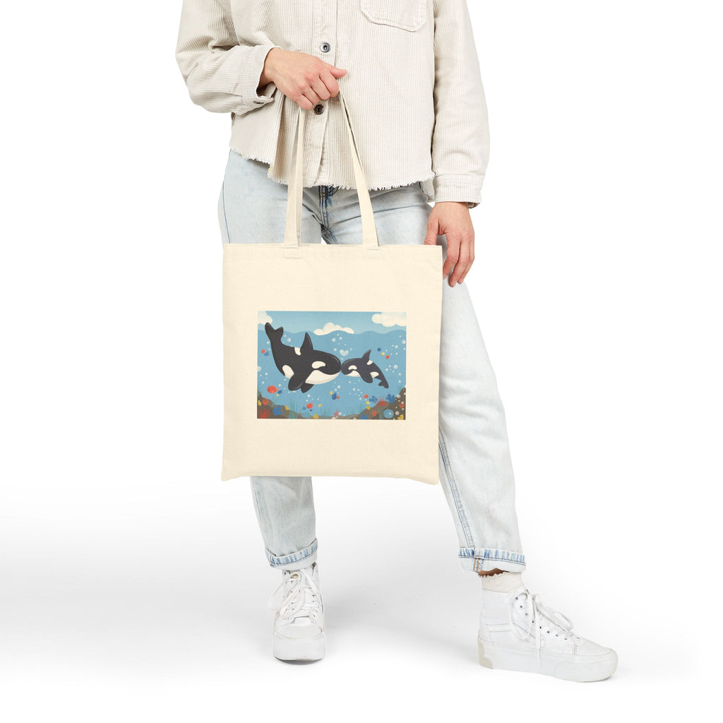 Orca Family Tote Bag