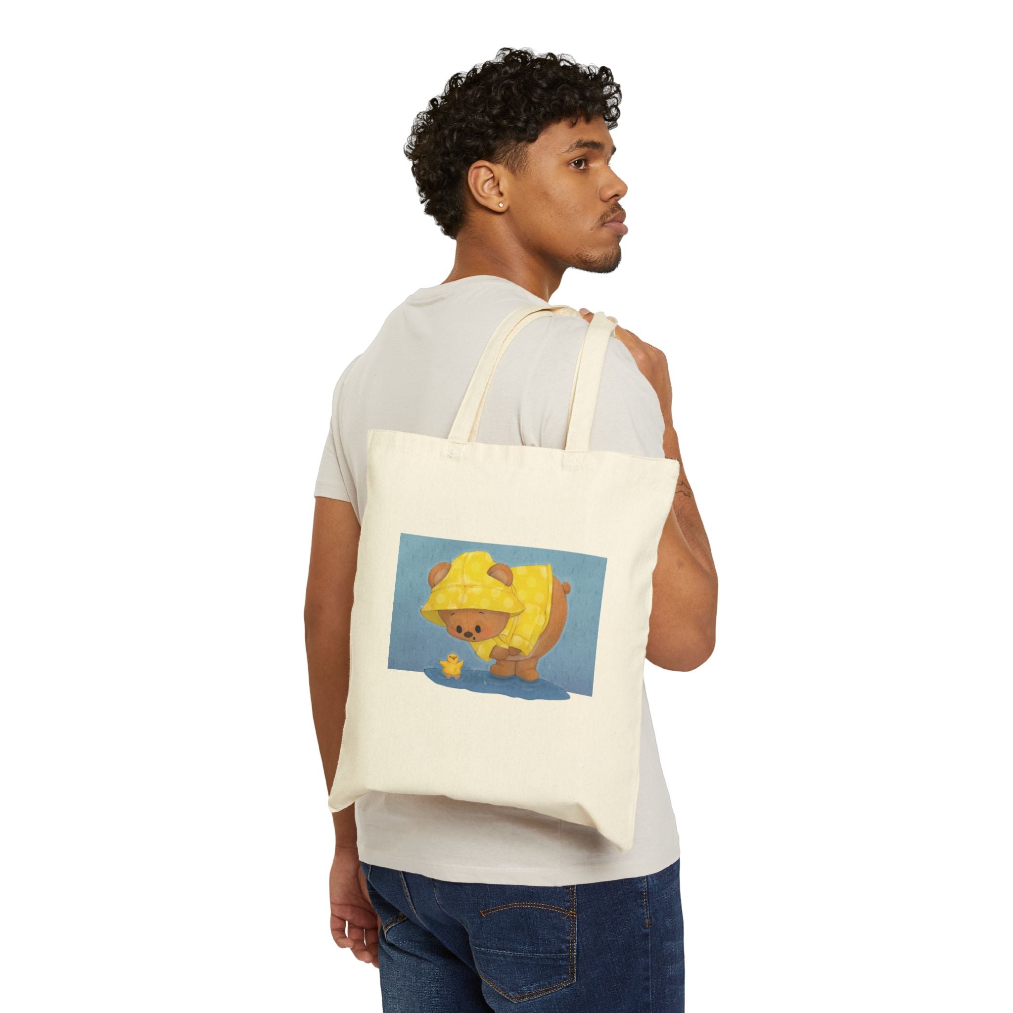 Rain Bear Tote Bag